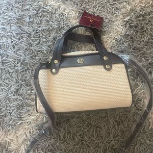 Beige and brown purse